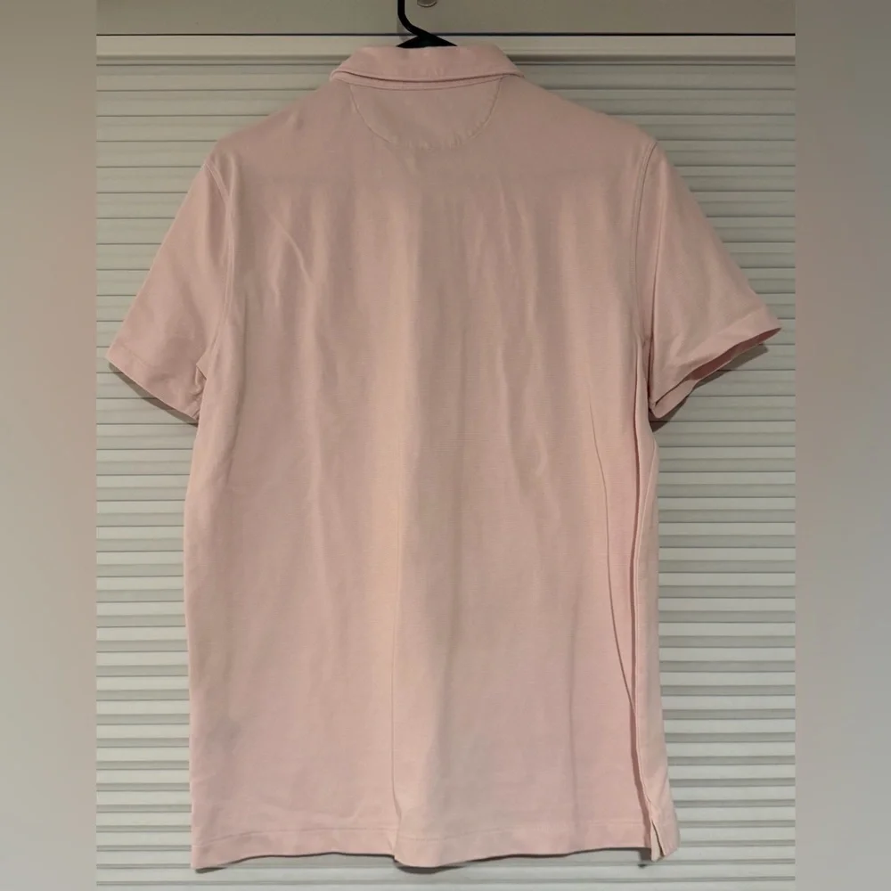 Banana Republic Light Pink Performance Pique Polo Shirt